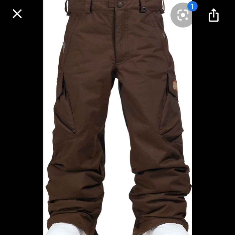 Burton brown & cream children’s snow pants